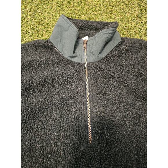 Vintage COLUMBIA 1/4 Zip Medium Fleece Pullover Sweater Made in USA Green - Picture 3 of 7
